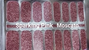 Bindy's Sparkling Pink Moscato Nail Polish Wrap