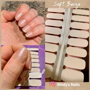 Bindy's Soft Beige Nail Polish Wrap