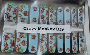 Bindy's Crazy Monkey Day Nail Polish Wrap