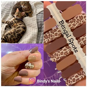 Bindy's Bengal Spots Nail Polish Wrap