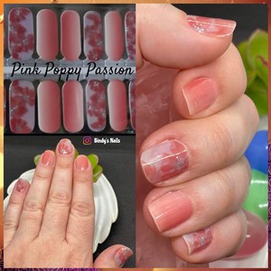 Bindy's Pink Poppy Passion Nail Polish Wrap