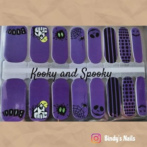 Bindy's Kooky and Spooky Nail Polish Wrap