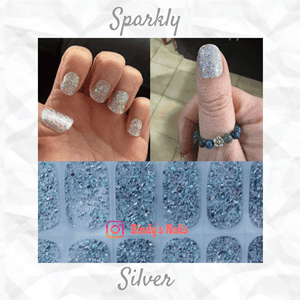 Bindy's Sparkly Silver Gel Wrap