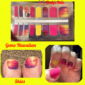 Bindy's Gems Hawaiian Nail Polish Wrap