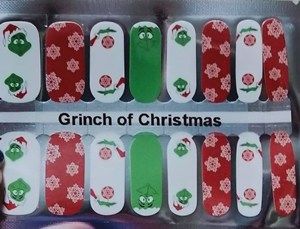 Bindy's Grinch of Christmas Nail Polish Wrap