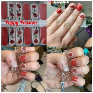 Bindy's Poppy Passion Nail Polish Wrap