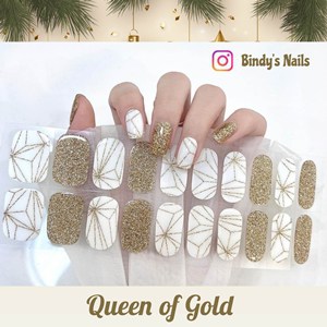 Bindy's Queen of Gold Nail Gel Wrap