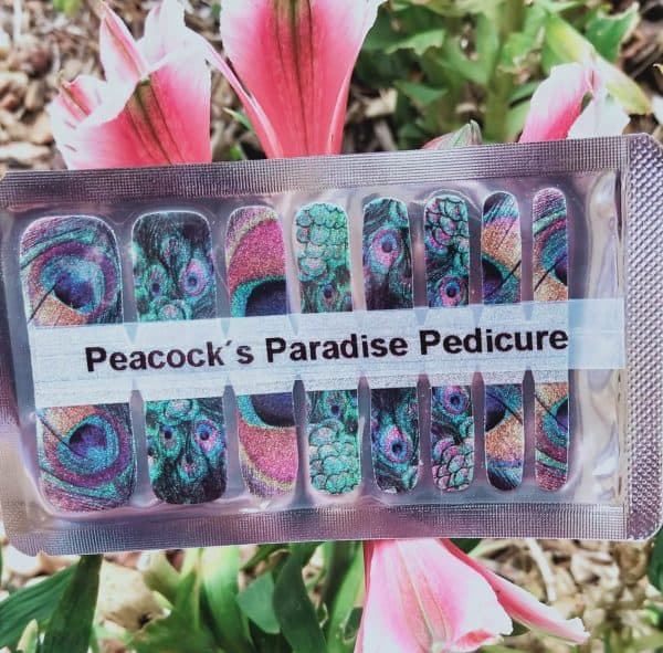 Bindy's Peacock's Paradise Pedicure Wrap