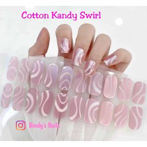 Bindy's Cotton Kandy Swirl UV Gel Wrap
