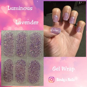 Bindy's Luminous Lavender Gel Wrap