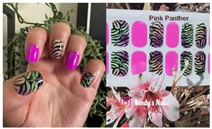 Bindy's Pink Panther Nail Gel Wrap
