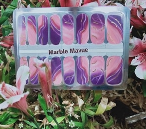 Bindy's Marble Mavue Nail Polish Wrap