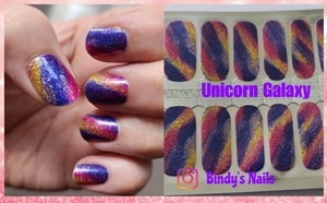 Bindy's Unicorn Galaxy Nail Polish Wrap