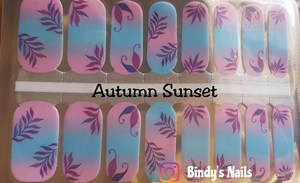 Bindy's Autumn Sunset Nail Polish Wrap