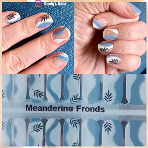 Bindy's Meandering Fronds Nail Polish Wrap