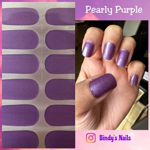 Bindy's Pearly Purple Nail Polish Wrap