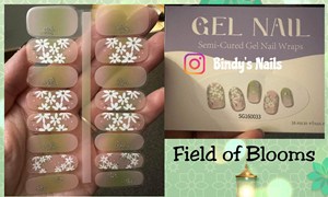 Bindy's Field of Blooms SC Gel Nail Wrap
