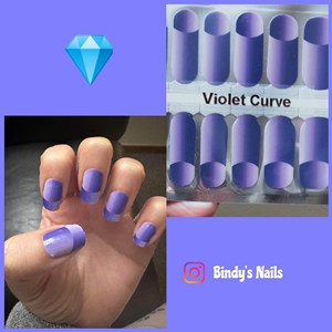 Bindy's Violet Curve Nail Polish Wrap