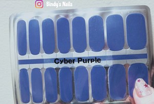Bindy's Cyber Purple Nail Polish Wrap