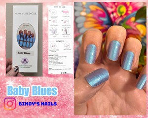 Bindy's Baby Blues Nail Gel Wrap