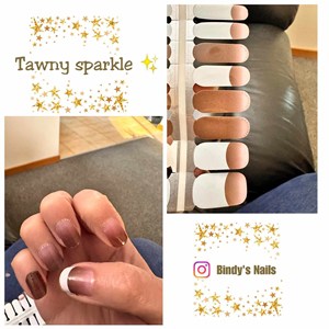 Bindy's Tawny Sparkle Nail Polish Wrap