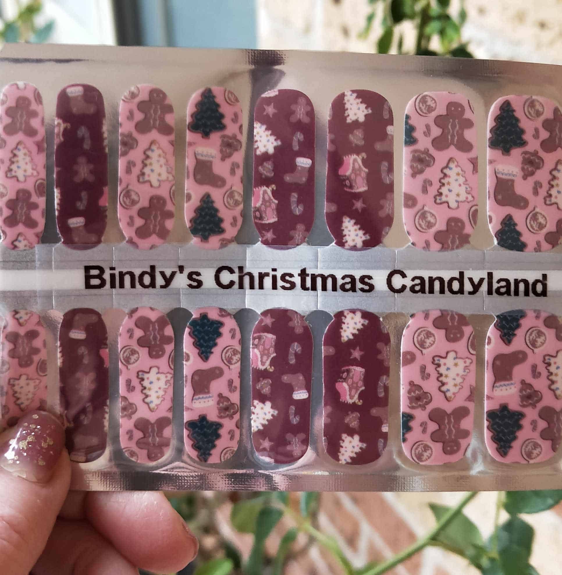 Bindy's Christmas Candyland Nail Polish Wrap