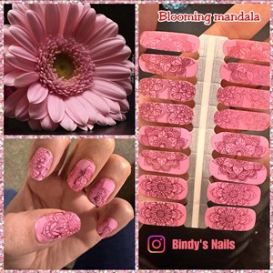 Bindy's Blooming Mandala Nail Polish Wrap