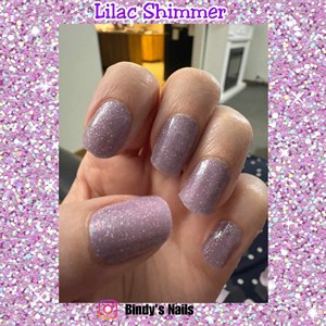Bindy's Lilac Shimmer SC Gel Nail Wrap