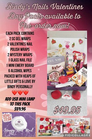 Bindy's Nails Valentines Day Preorder Gift Pack