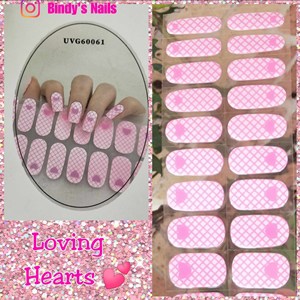 Bindy's Loving Hearts Semi Cured Gel Wrap