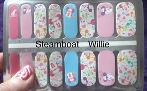 Bindy's Steamboat Willie Nail Polish Wrap